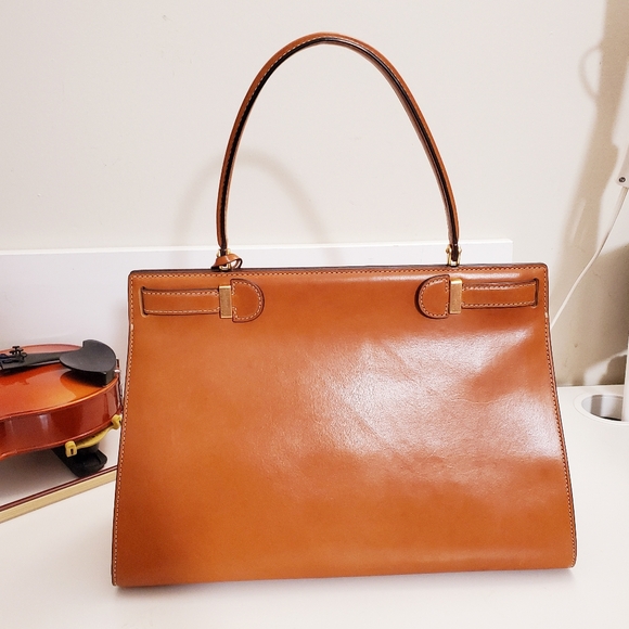 SOLD - RARE Tory Burch - Large Lee Radziwill Natural Vachetta - Runway Item - Picture 3 of 16